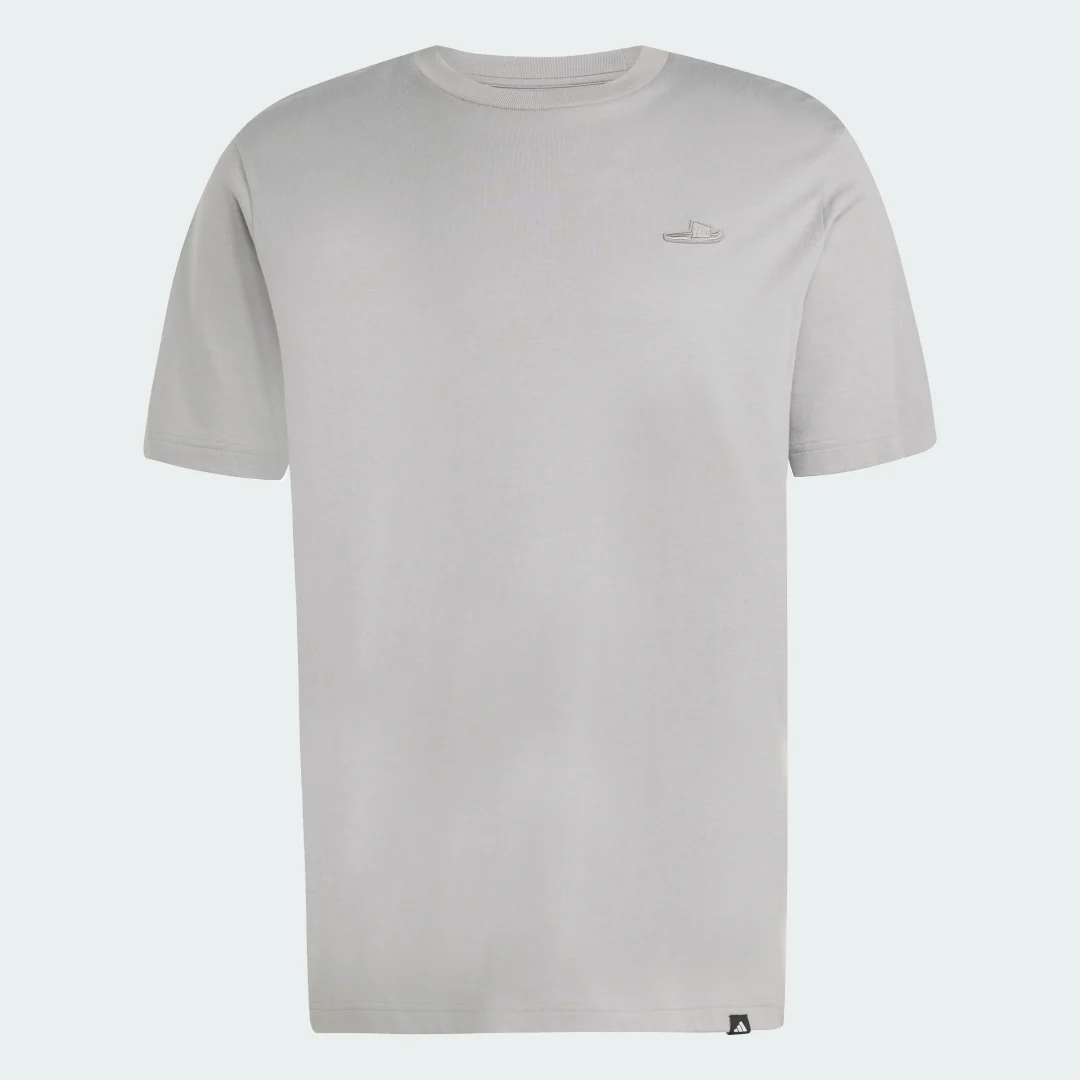 Detalle 2 de Adidas Camiseta Lounge Slide Graphic – Gris