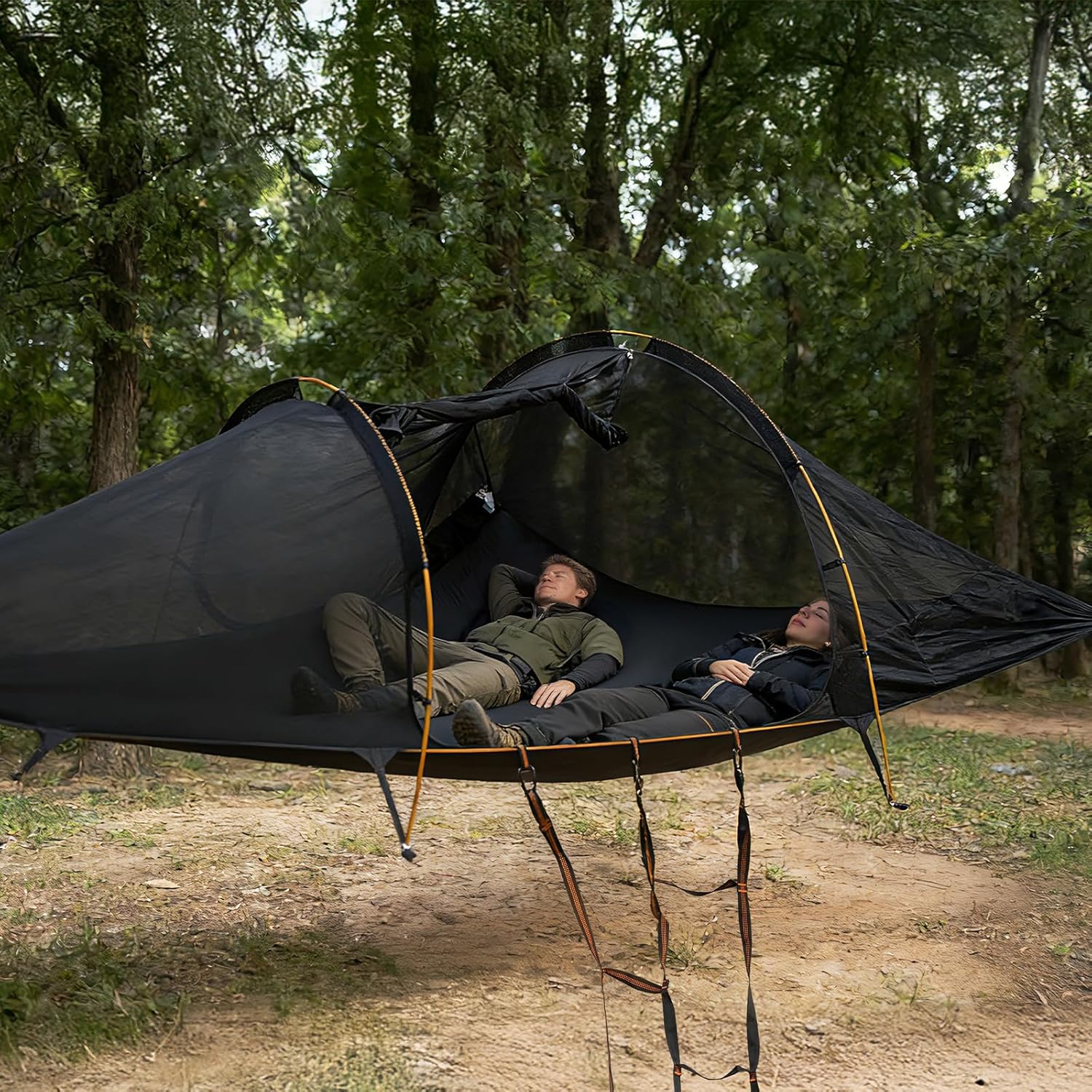 Thumbnail 1 de Night Cat 2 Person Hammock Tent (Triangle Hammock) with Mosquito Net Rainfly