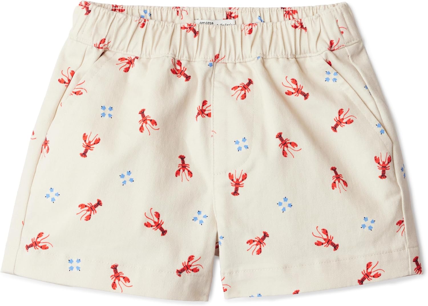 Detalle de Amazon Essentials x Sofia Grainge Unisex Babies, Toddlers and Kids' Pull-on Cotton Twill Shorts