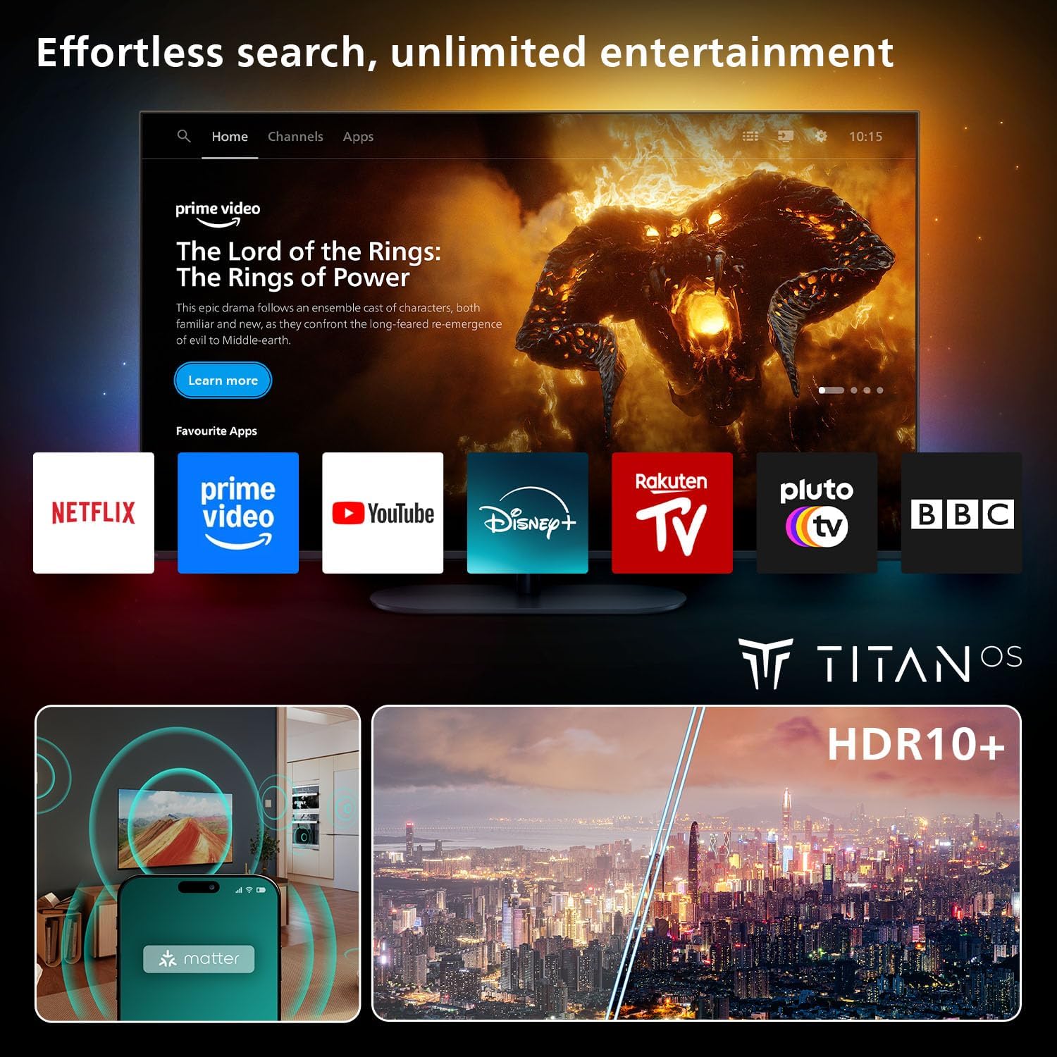 Thumbnail 4 de Philips 50PUS7800 4K LED Smart TV – 50" with Pixel Precise Ultra HD, HDR, Titan OS and Dolby Atmos