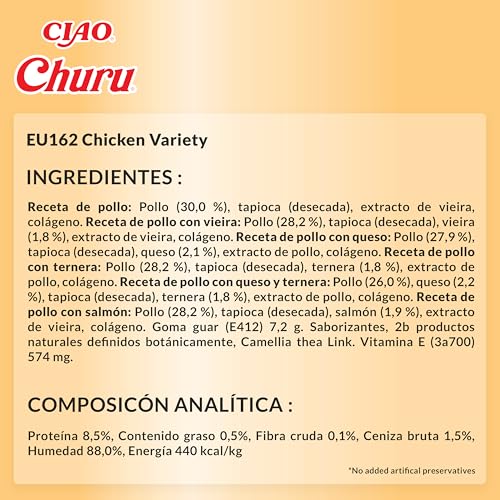 Thumbnail 5 de INABA Churu Box - Premios para Gatos: Snacks cremosos de pollo, 60x14g, sin cereales ni colorantes