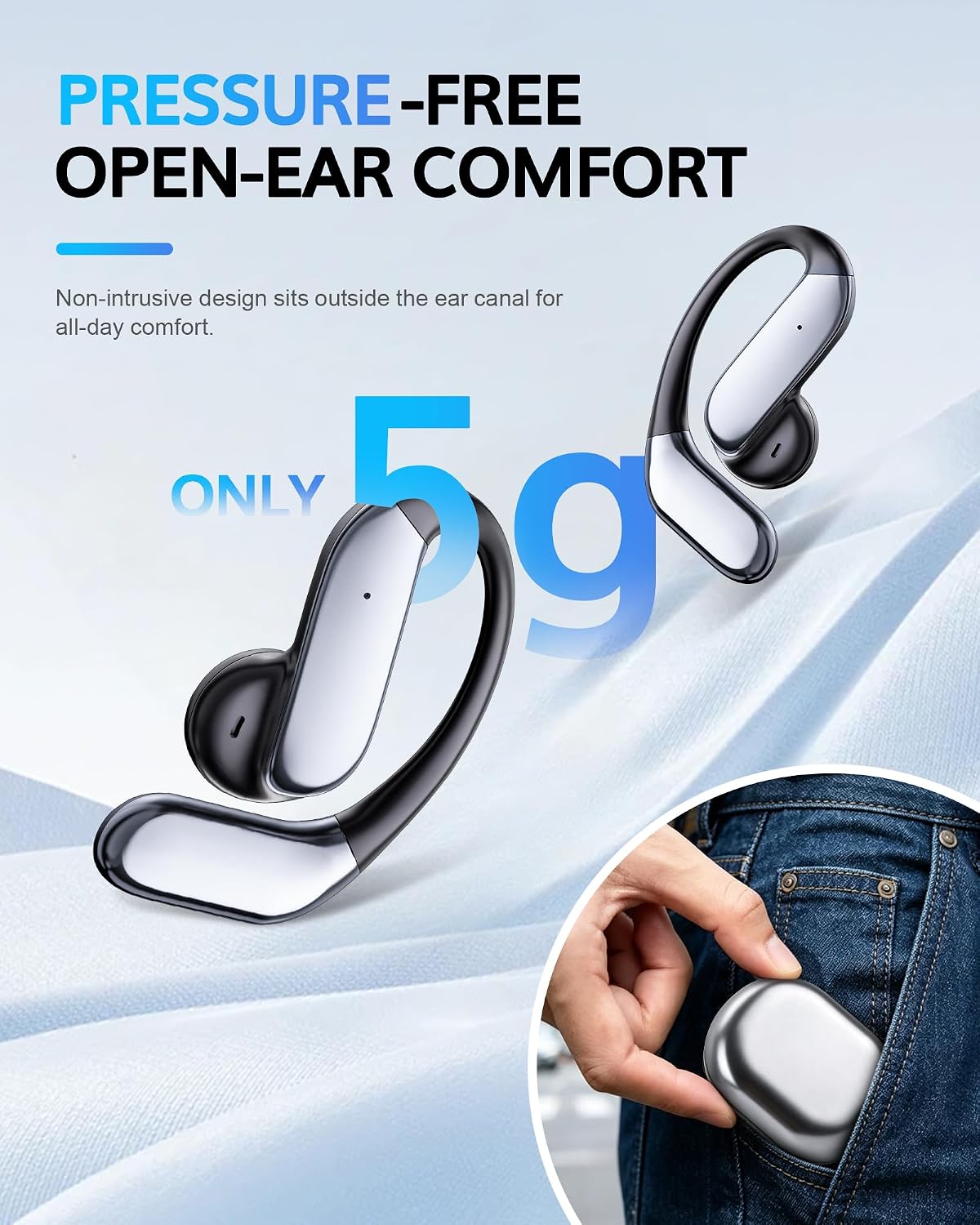 Thumbnail 3 de Open-Ear Wireless Earbuds Bluetooth 6.1