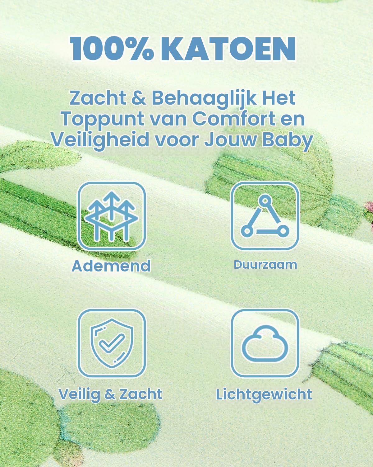 Detalle 2 de JiAmy babypyjama set van 2, katoen, lange mouwen en voetjes