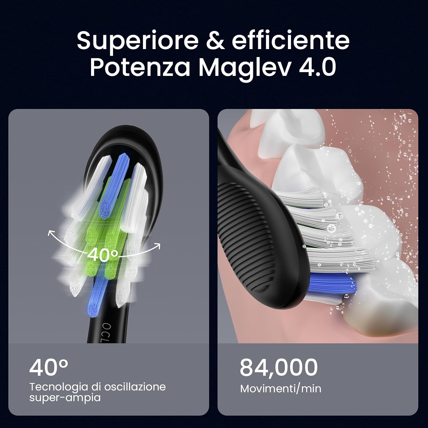Detalle 2 de Oclean X Elite 10 Spazzolino elettrico 40°