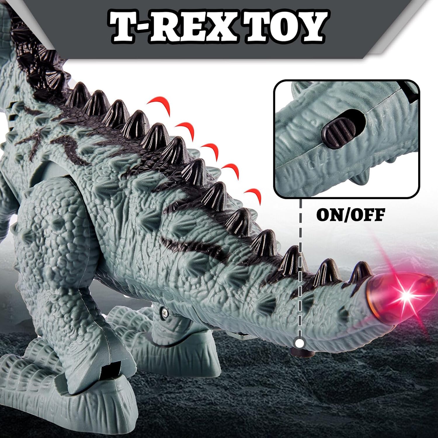 Thumbnail 2 de TOEY PLAY T‑Rex 29cm walking toy