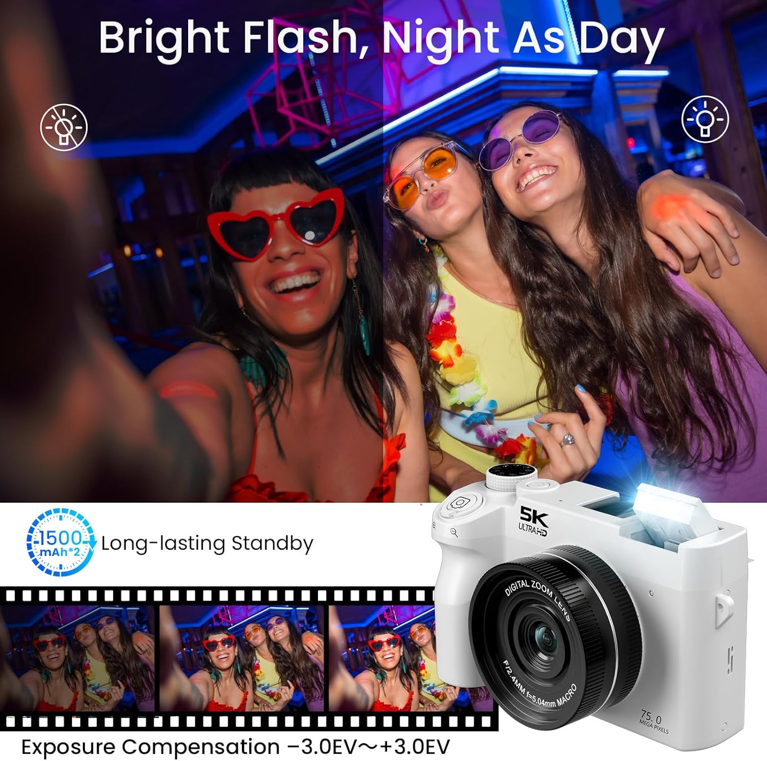 Detalle 2 de SOPPY 5K Digital Camera review: a compact option for kids, teens and beginners
