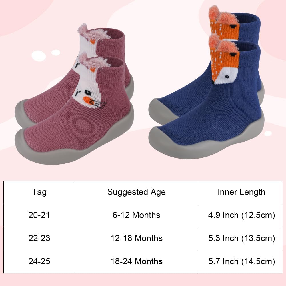 Detalle 2 de Aolso Scarpe Calzino per Bambini 6-24 mesi