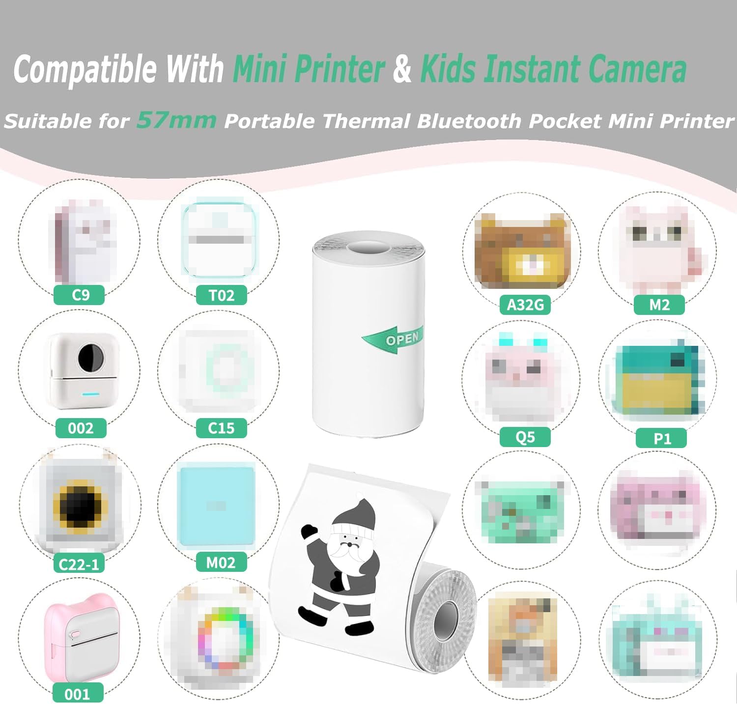 Detalle de QpenguinBabies mini photo printer paper 57mm