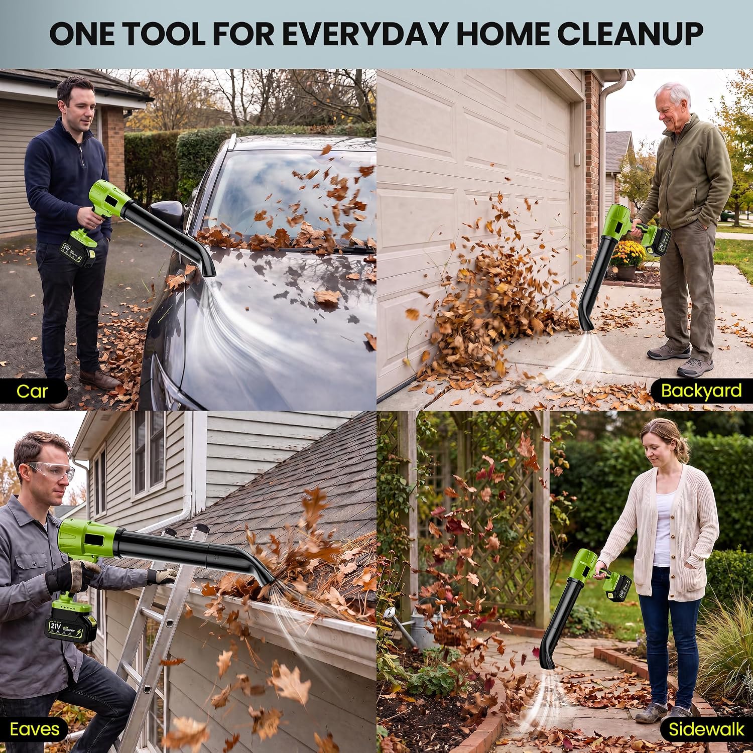 Thumbnail 6 de Wanvzo Cordless Leaf Blower, 21V