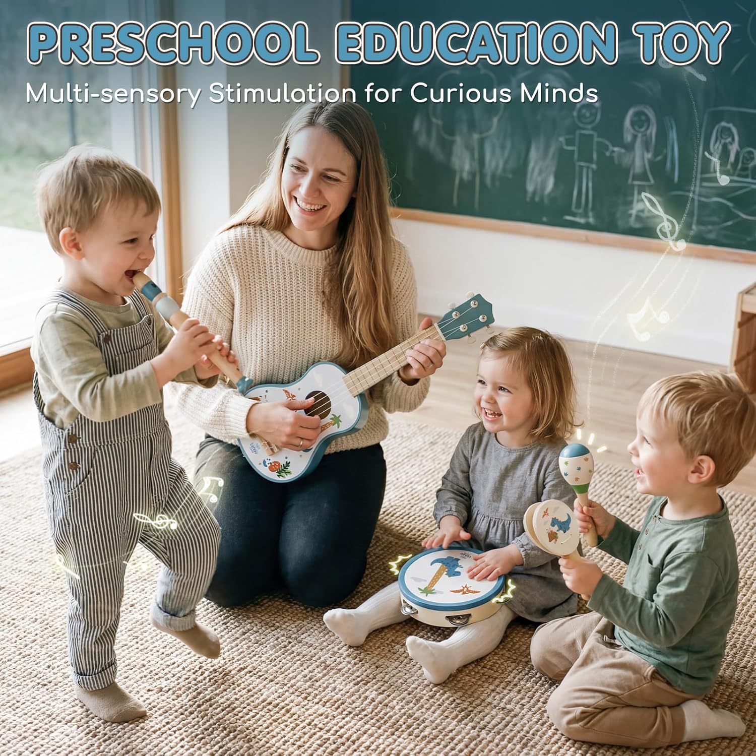 Thumbnail 5 de Lehoo Castle Dinosaur Kids Guitar Set – Montessori Educational Toys for 2–4 Year Olds