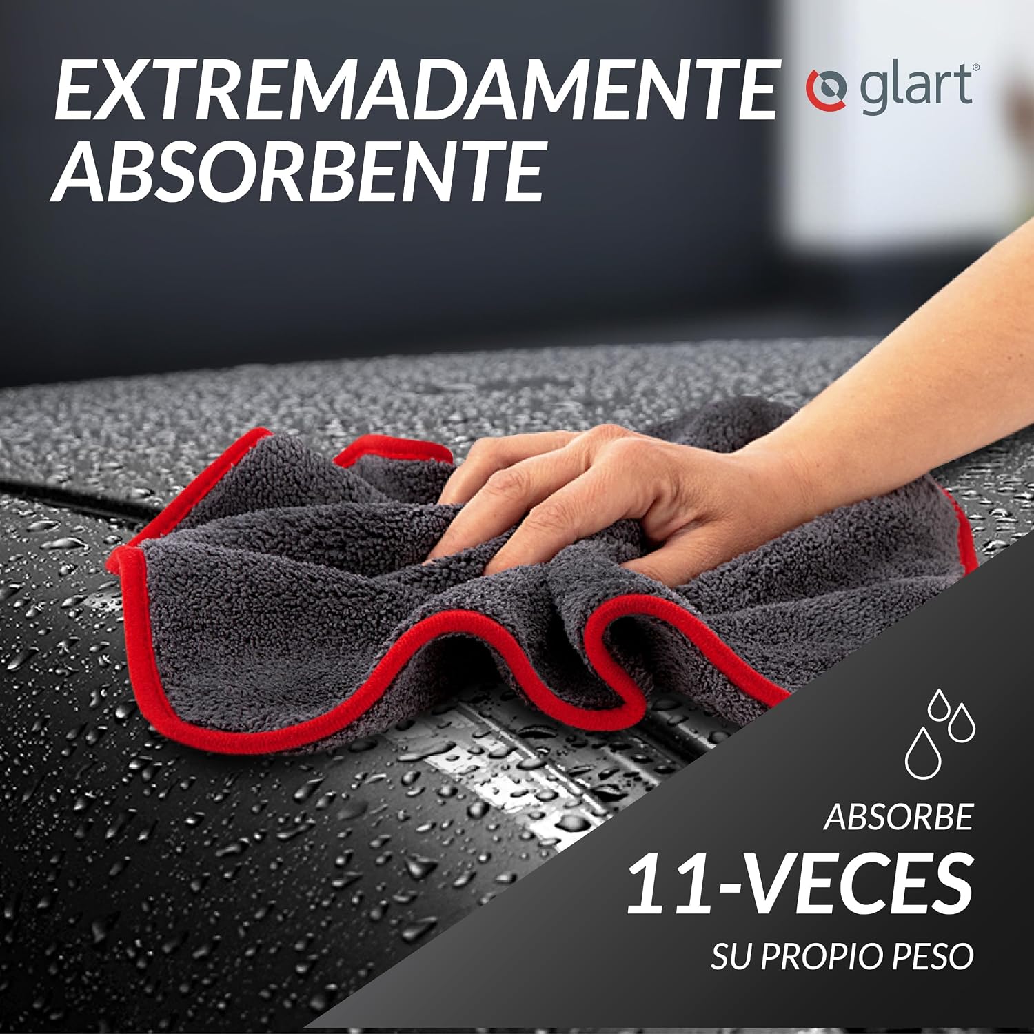 Detalle 1 de Glart 443TP set de toallas microfibra 40x40