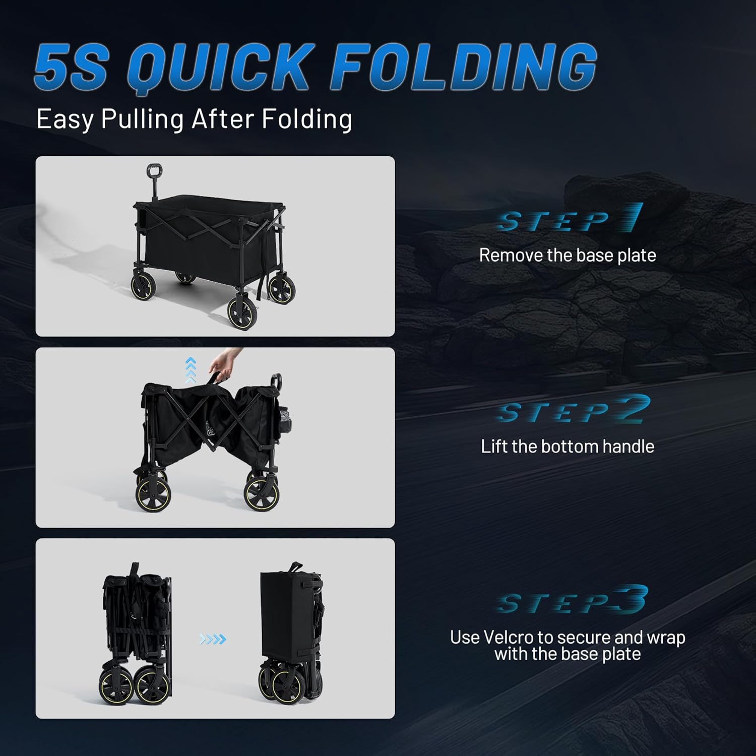 Thumbnail 2 de TIMBER RIDGE Festival Trolley 200L camping cart 🛒