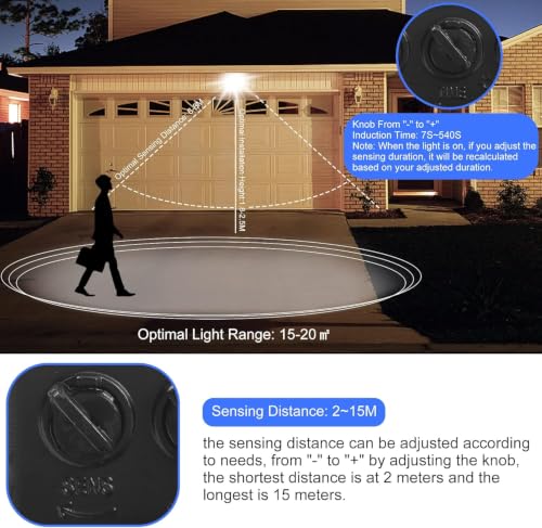 Detalle de Realky 20W LED Strahler mit Bewegungsmelder – 2000 lm, IP65, 12 m Erkennung