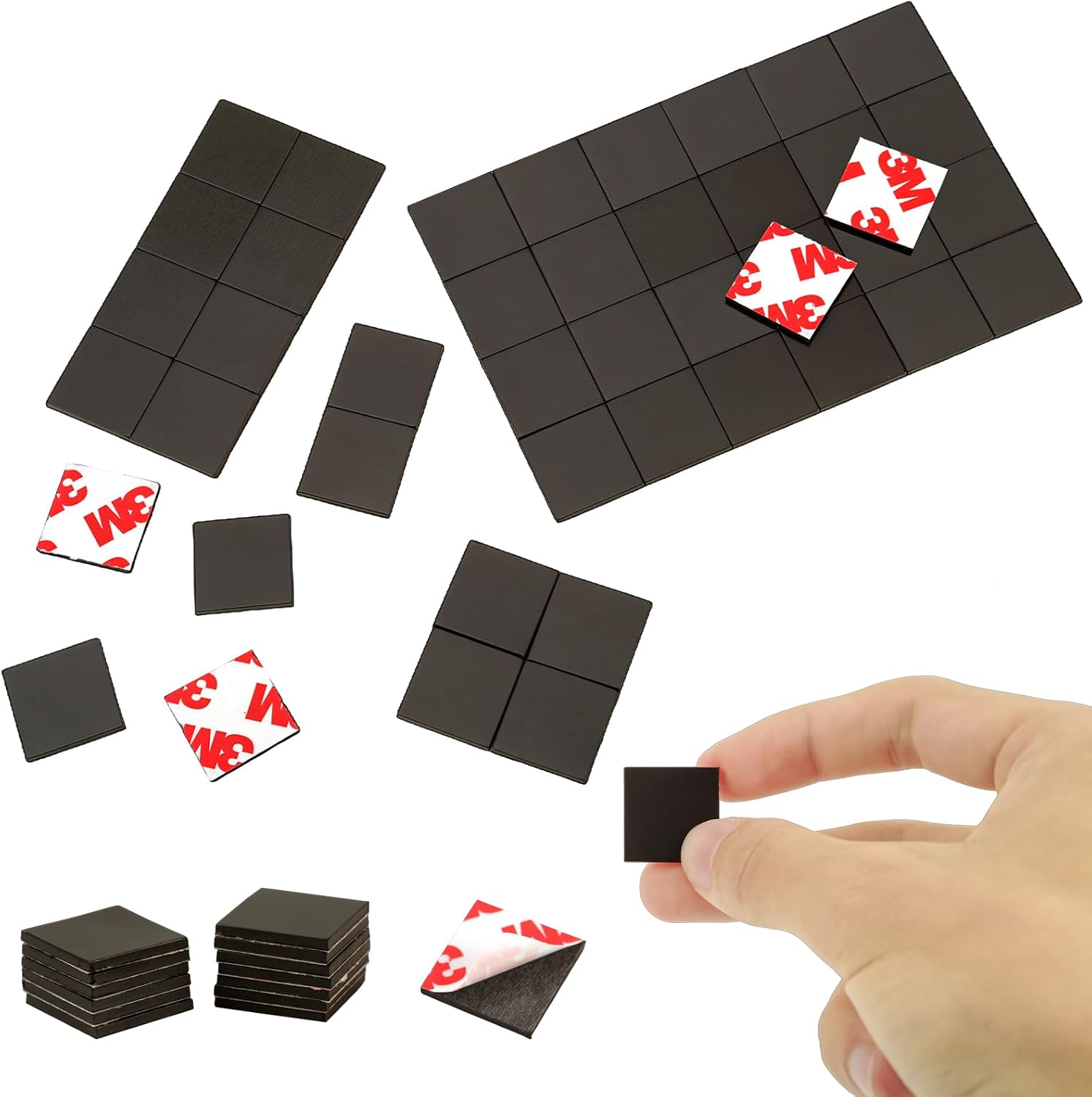 Detalle de CHUNNIAO 3/4" 80mil Magnet 144PCS Adhesive Magnetic Squares