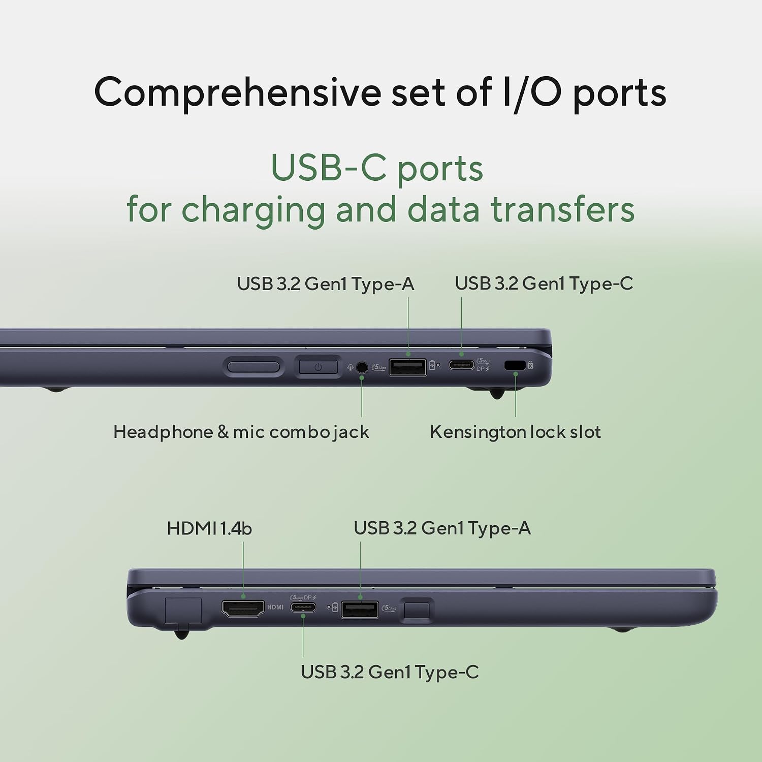 Detalle de ASUS Chromebook CR11 rugged 11.6