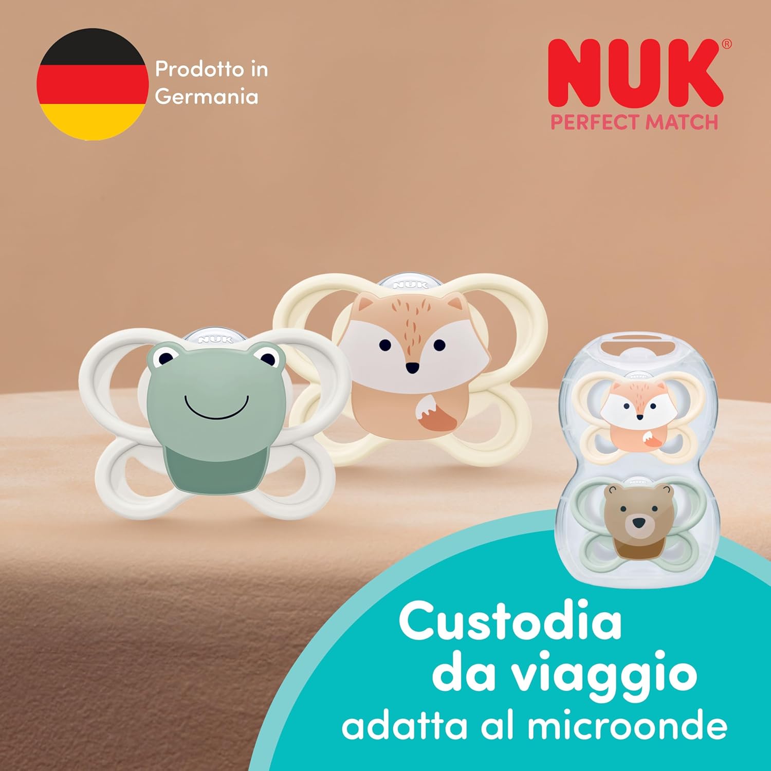 Thumbnail 6 de NUK Perfect Match Air Day & Night Succhietto 0-6 Mesi – 4 pezzi con confezione microonde