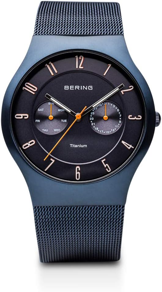 Thumbnail 3 de BERING Orologio da Polso Analogico al Quarzo in Titanio con Cinturino in Acciaio e Vetro Zaffiro