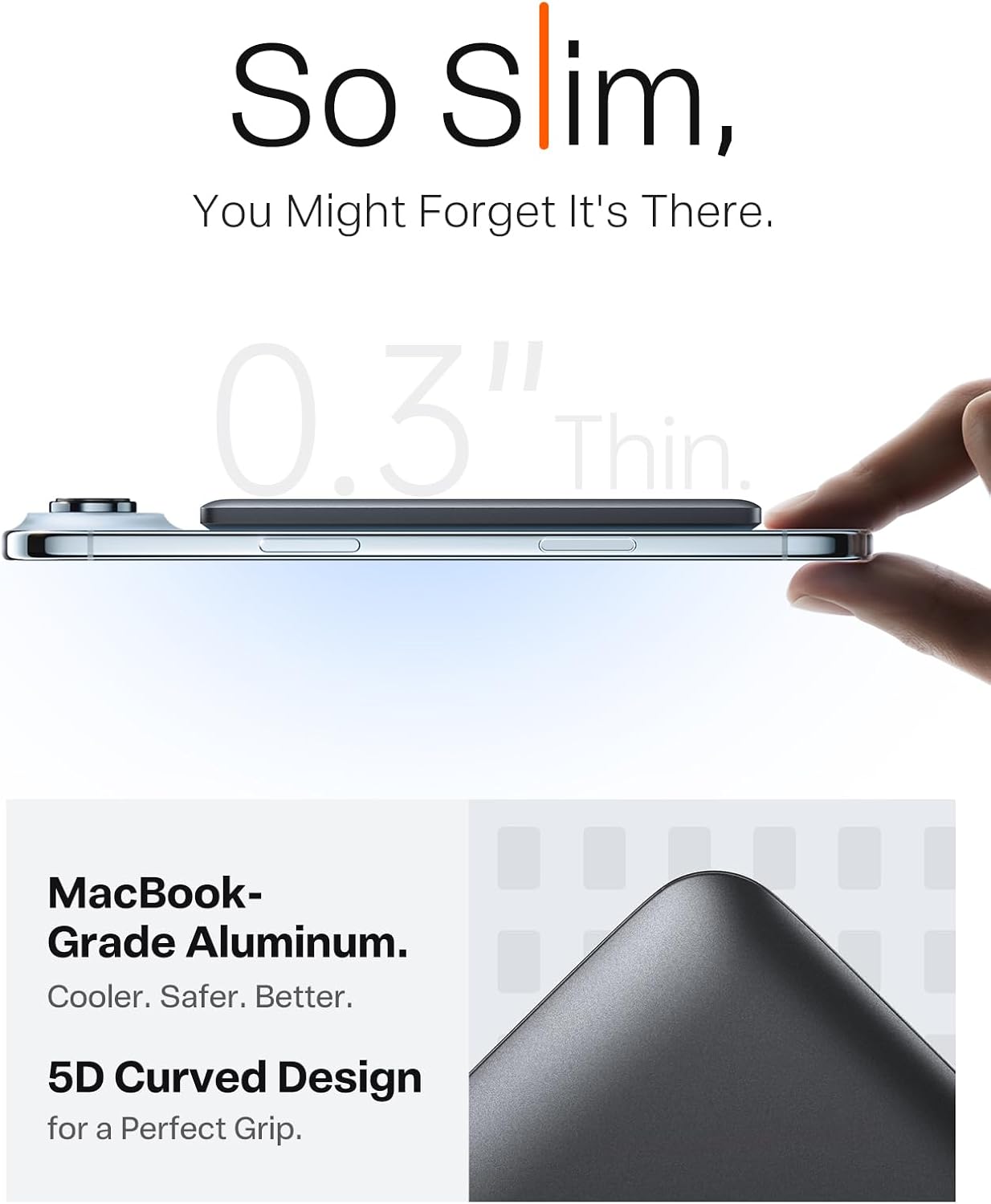 Detalle de TORRAS MiniMag PB4D Magnetic Wireless Power Bank, 5,000mAh, 0.3-Inch Slim