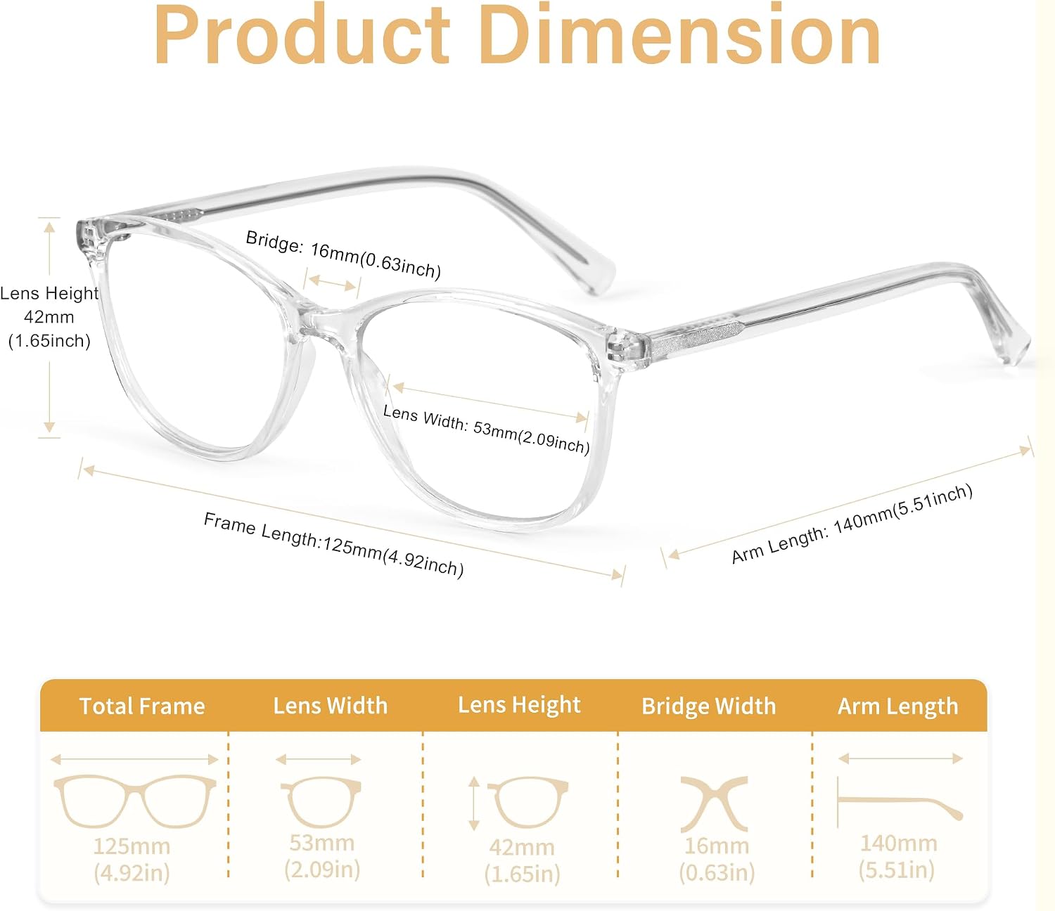 Detalle 1 de Madison Avenue Blaulichtfilter Brille für Damen (TR90) – ohne Sehstärke, mit Metallscharnier
