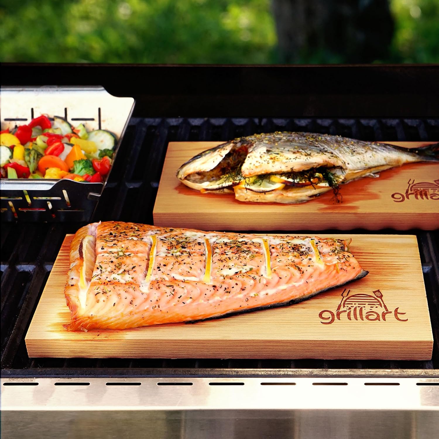 Detalle 2 de grillart Grillbretter mit 2 cm Zederholz