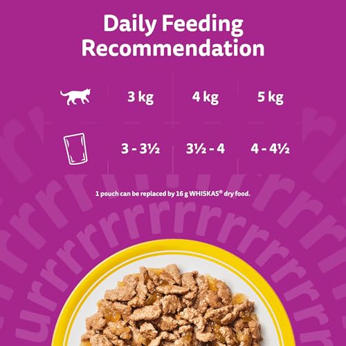 Detalle 2 de Whiskas Senior 7+ Wet Cat Food in Jelly – Poultry Feasts (40 x 85g)