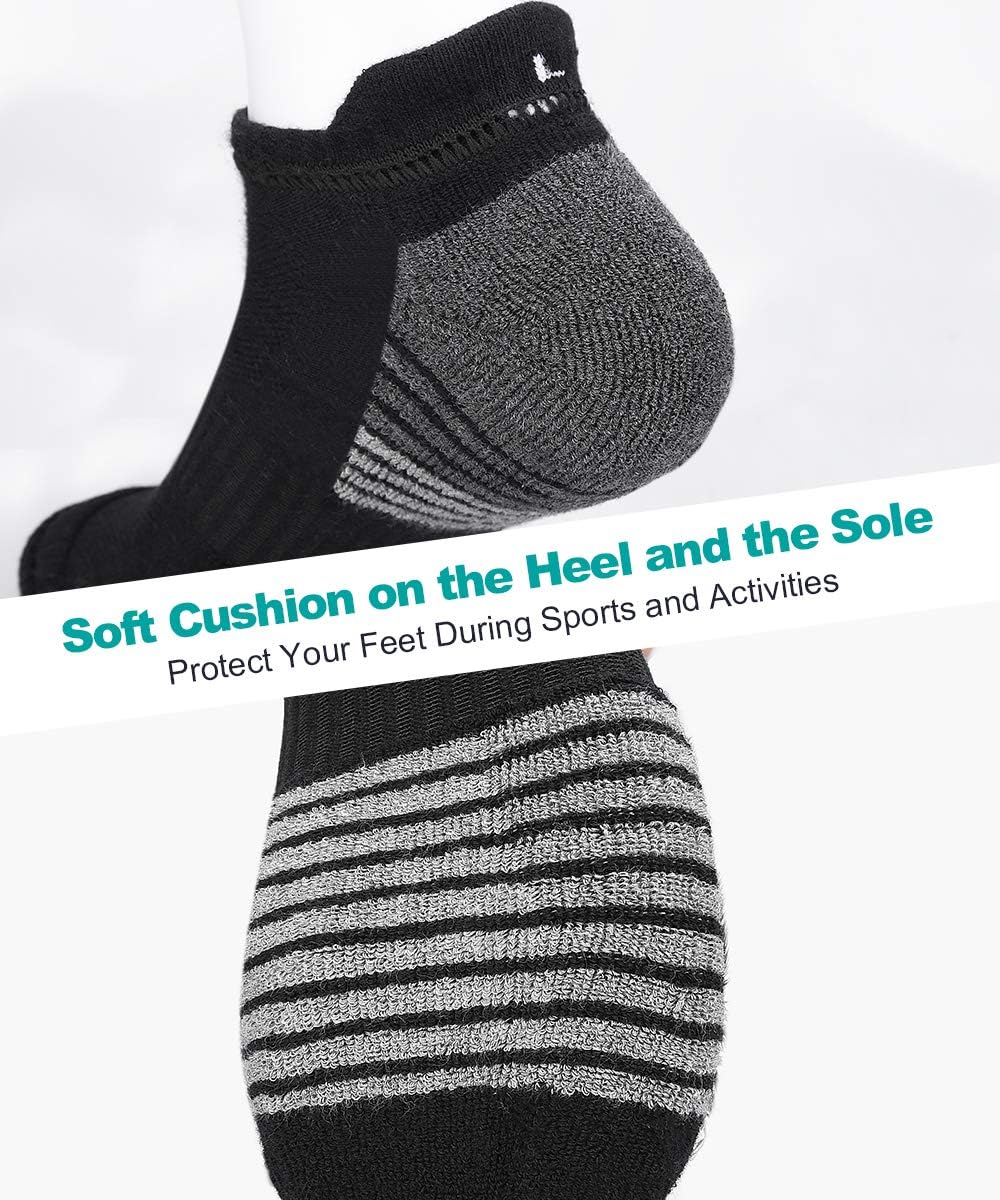 Thumbnail 4 de coskefy Running Socks Thick Cushion Ankle Trainers – 6 Pairs