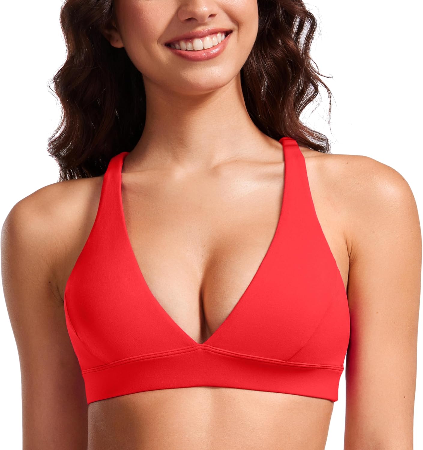 Thumbnail 6 de CRZ YOGA Butterluxe soutien-gorge sport à col V profond avec coussinets amovibles