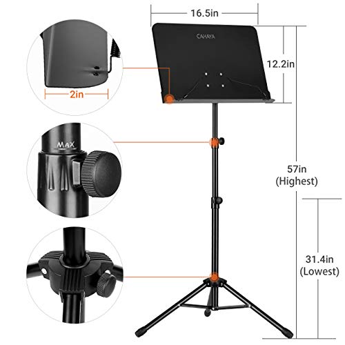Detalle de CAHAYA Sheet Music Stand Dual-use Convert to Desktop Stand