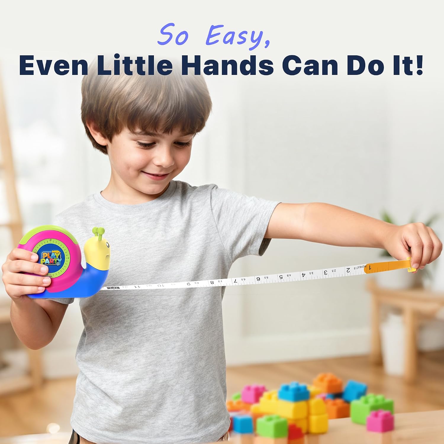 Detalle 1 de PLAYPARTY 8ft Tape Measure for Kids