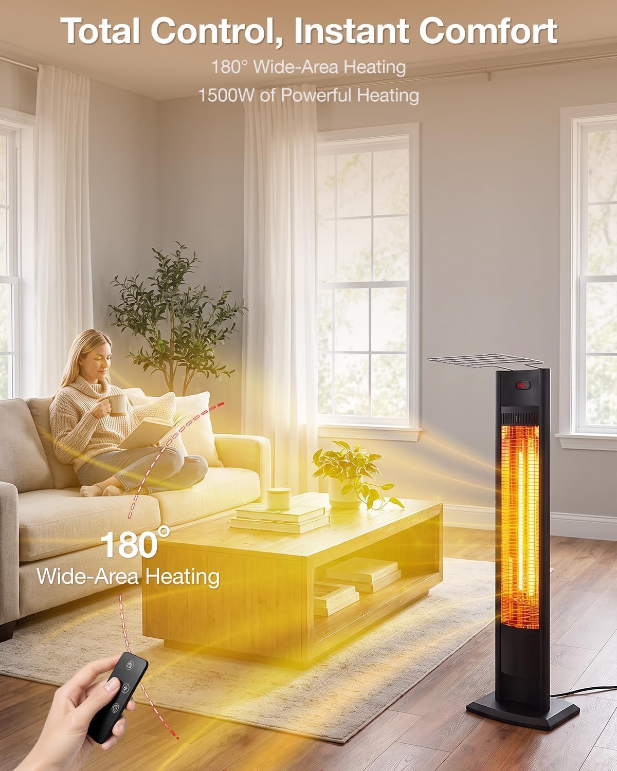 Thumbnail 5 de hykolity Electric Patio Heater 38.5-Inch