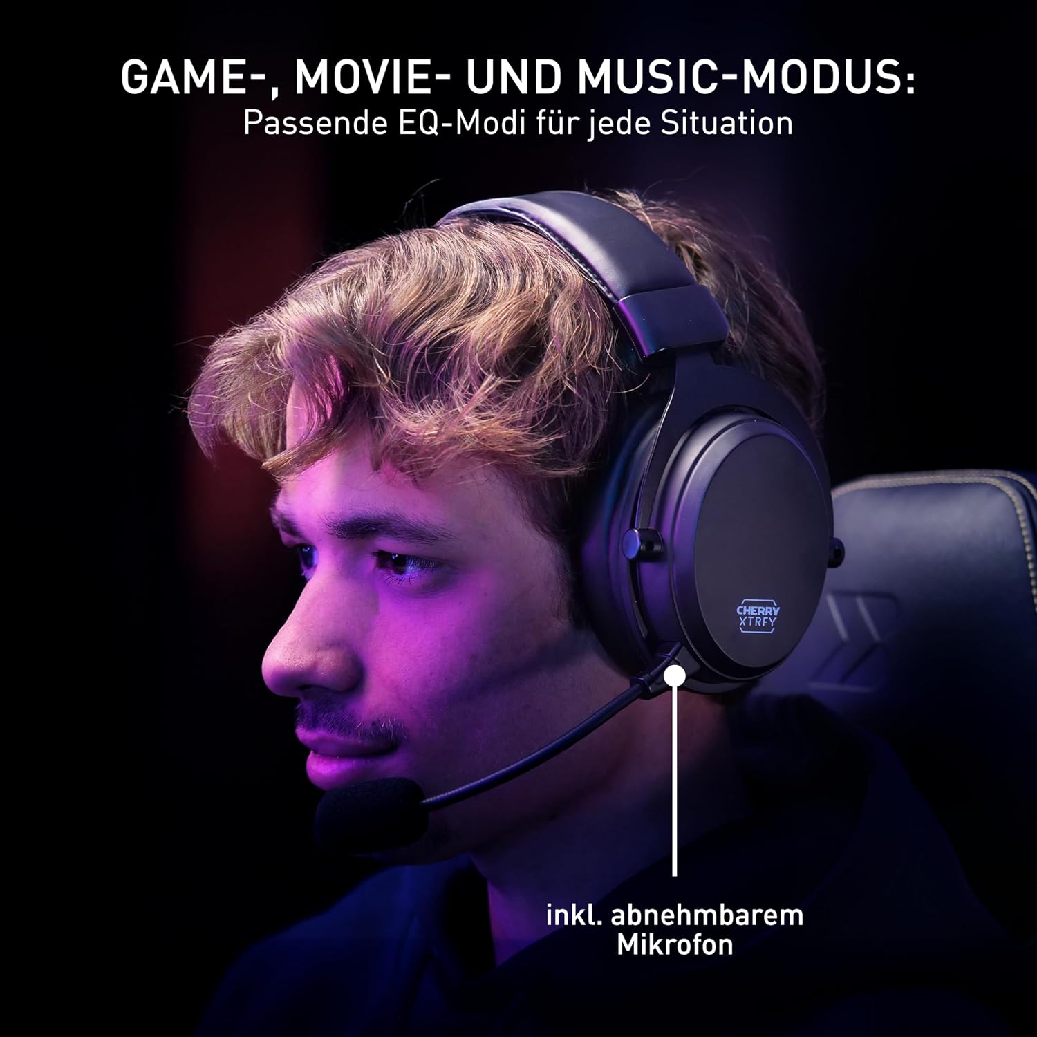 Thumbnail 4 de Cherry XTRFY H3 Gaming-Headset 100 h