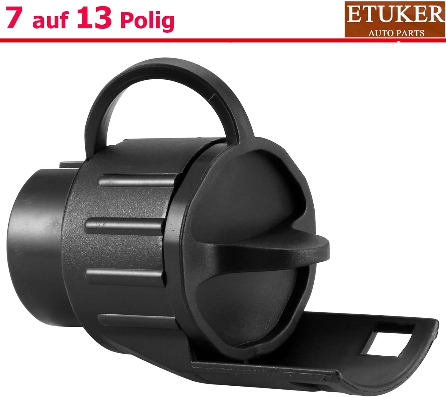 Thumbnail 3 de ETUKER Anhänger-Adapter 7 auf 13-polig (Steckdose 7-polig → Stecker 13-polig) – wasserdicht
