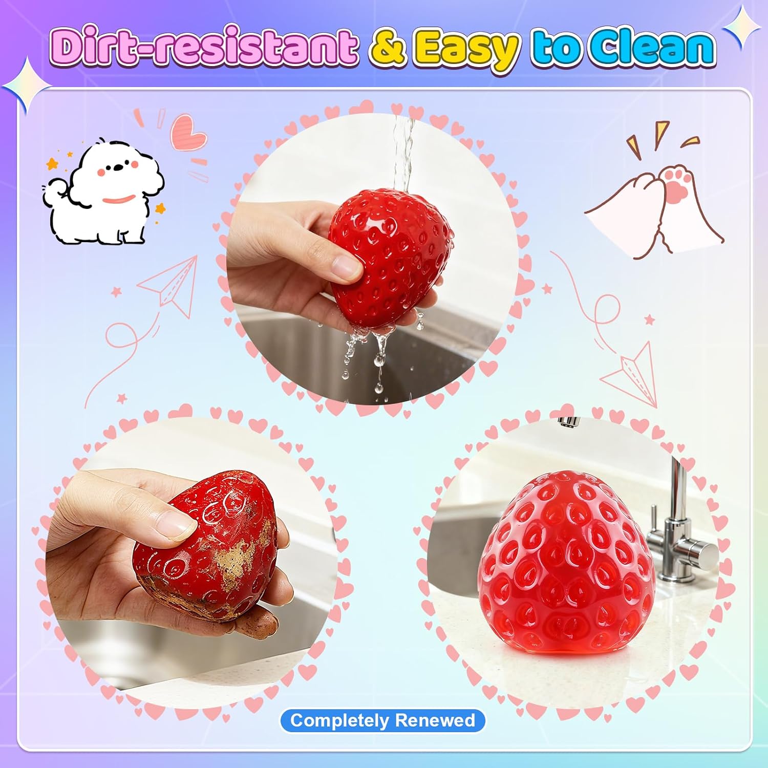 Thumbnail 3 de PSBMAC 22PCS Squishy Pack Squeeze Toys Set (8 Large + 14 Small) for Kids and Adults