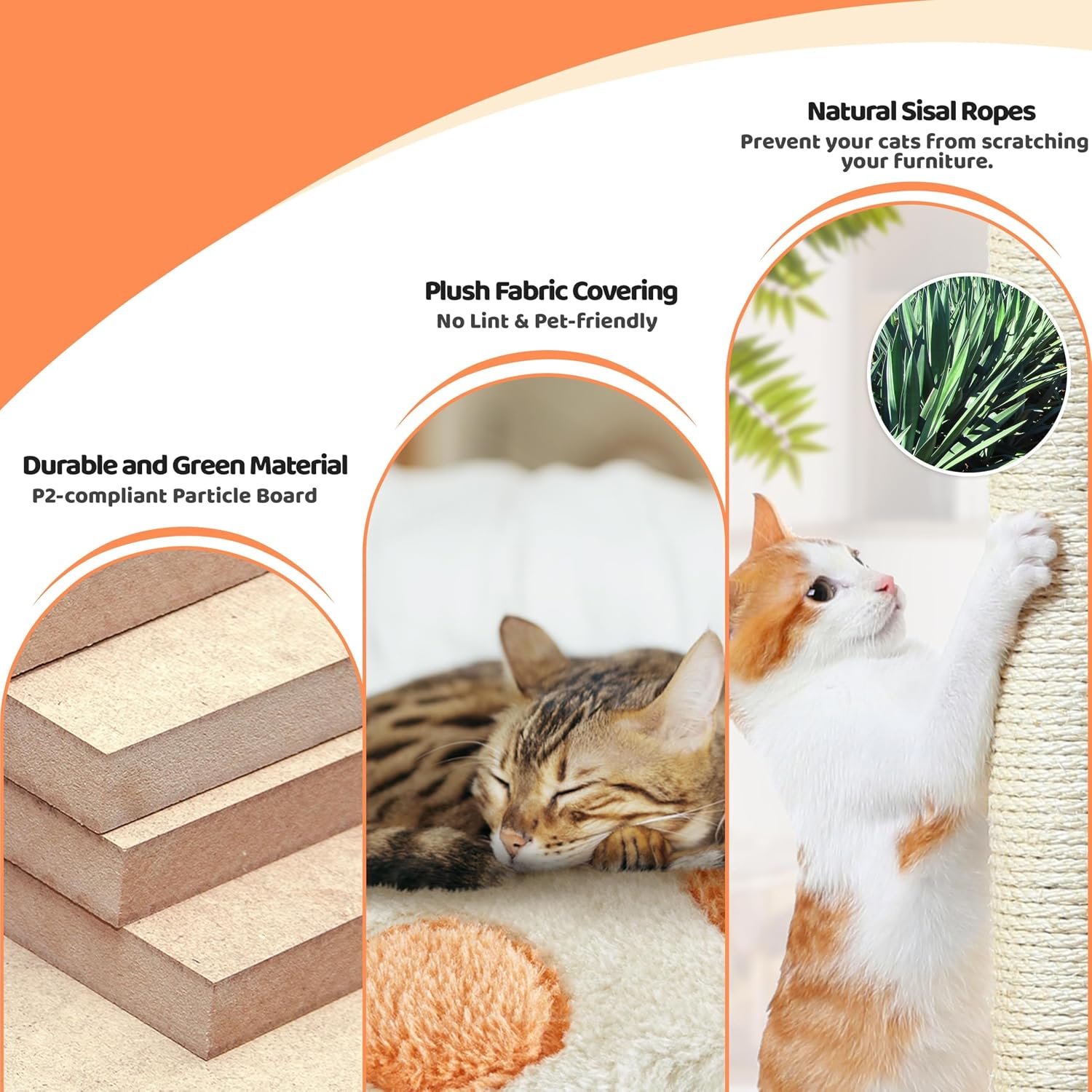 Thumbnail 6 de Yaheetech Cat Tree 165cm cat climbing tower