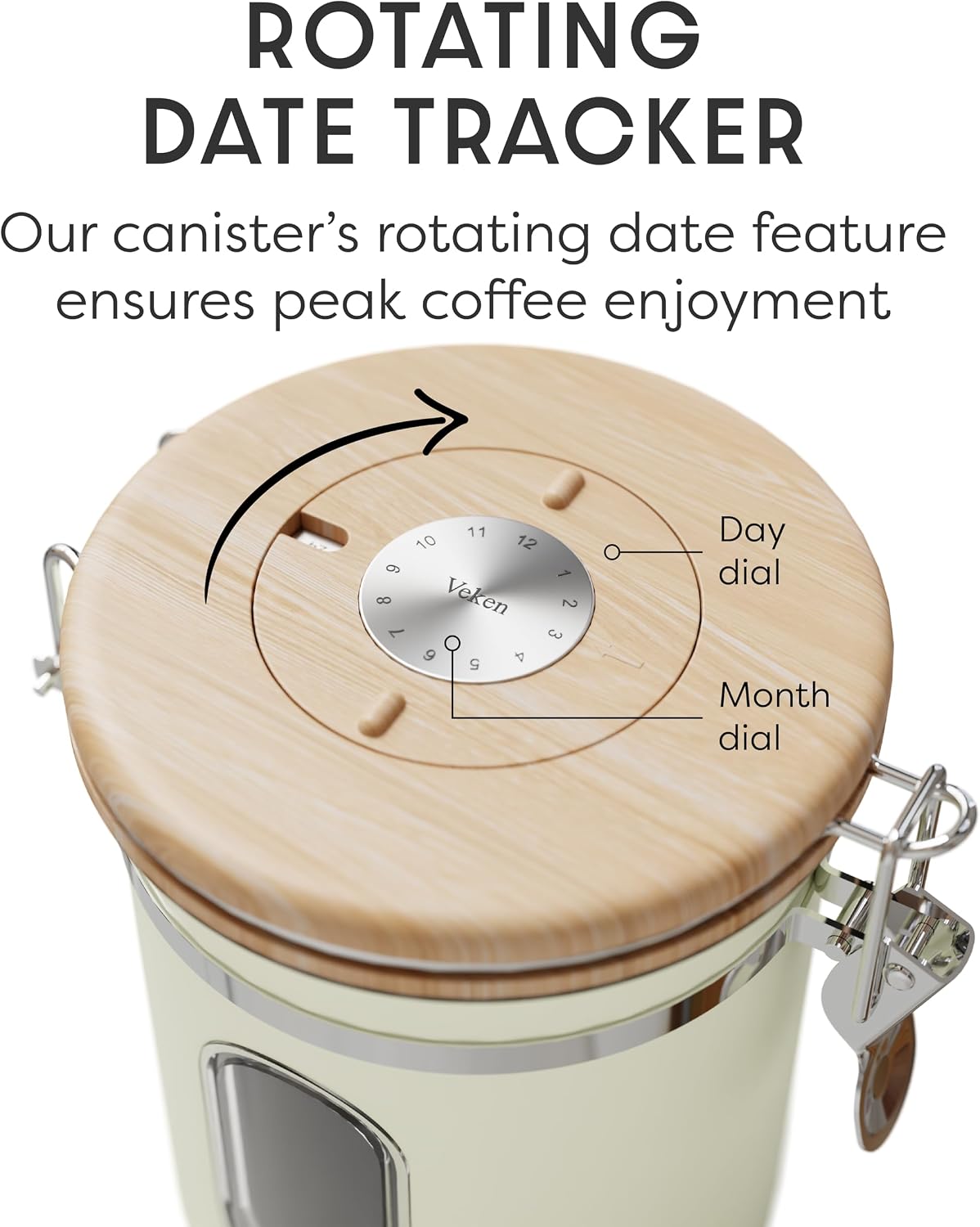 Thumbnail 5 de Veken Coffee Sugar Canister 16OZ