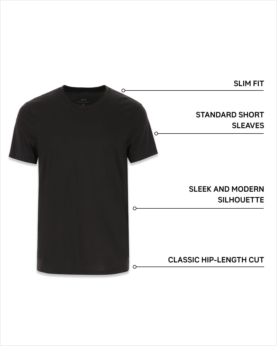 Thumbnail 6 de Armani Exchange Rectangular Box T-Shirt Uomo - Cotone morbido, vestibilità aderente e stampa geometrica