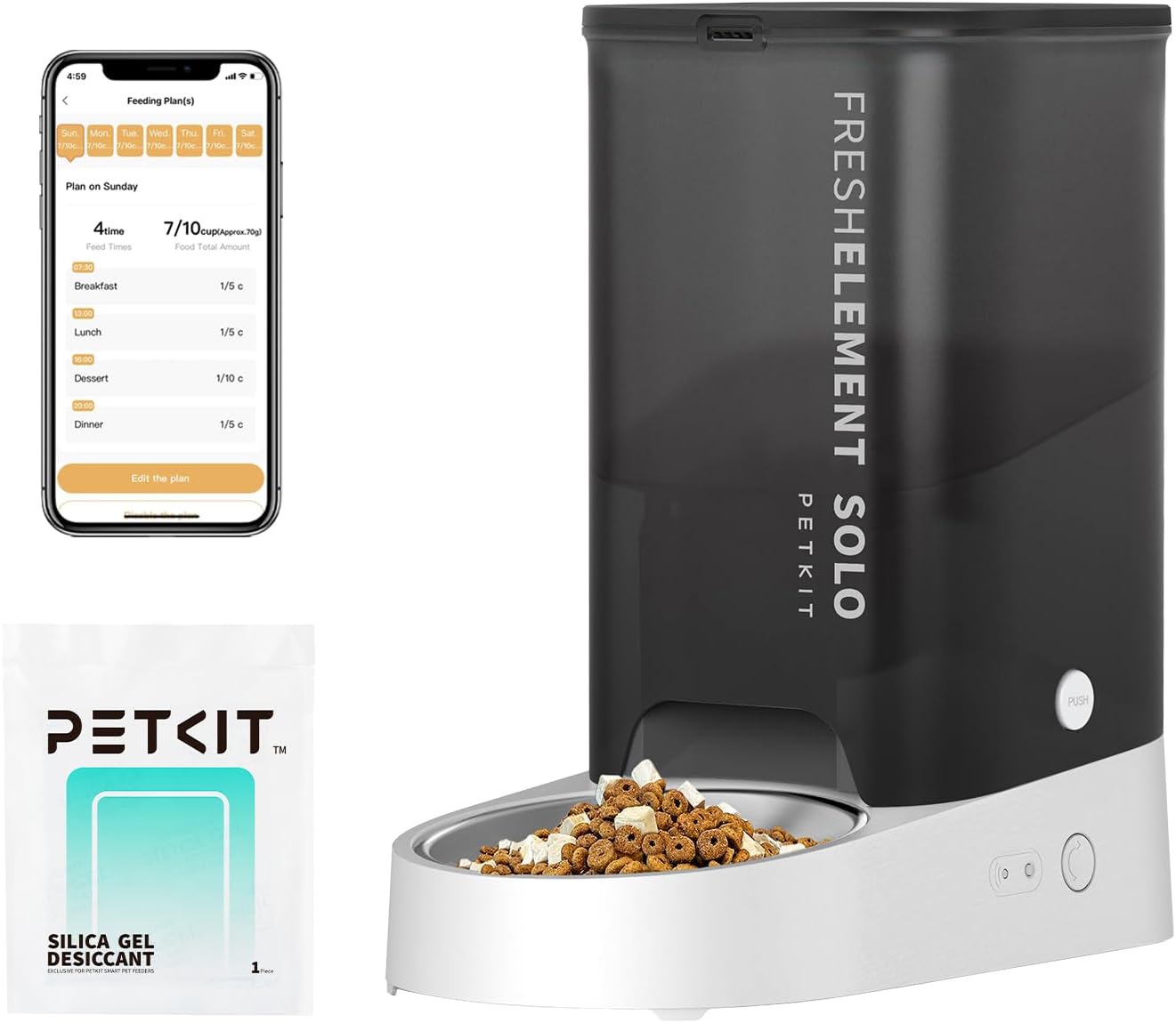 Detalle de PETKIT Automatic Cat Feeder 3L