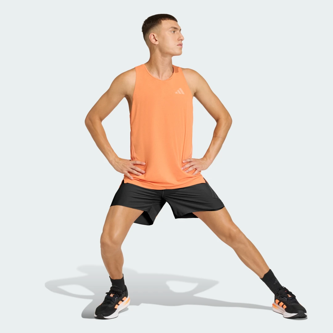 Detalle de Camiseta técnica de running adi365 CLIMACOOL de Adidas – naranja