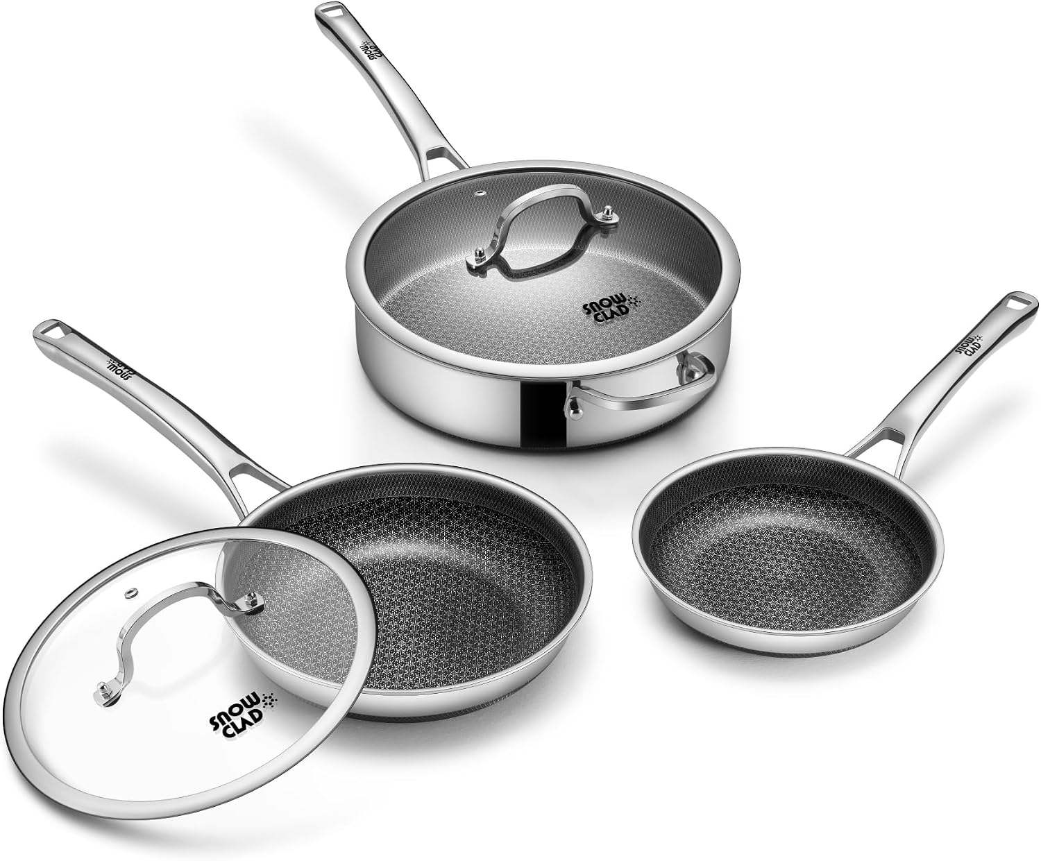 Thumbnail 6 de Saute Pan, Hybrid Non-Stick 5 Quart Everyday Braiser with Lid — 12 inch Deep Frying Pan, PFOA Free, Induction Safe