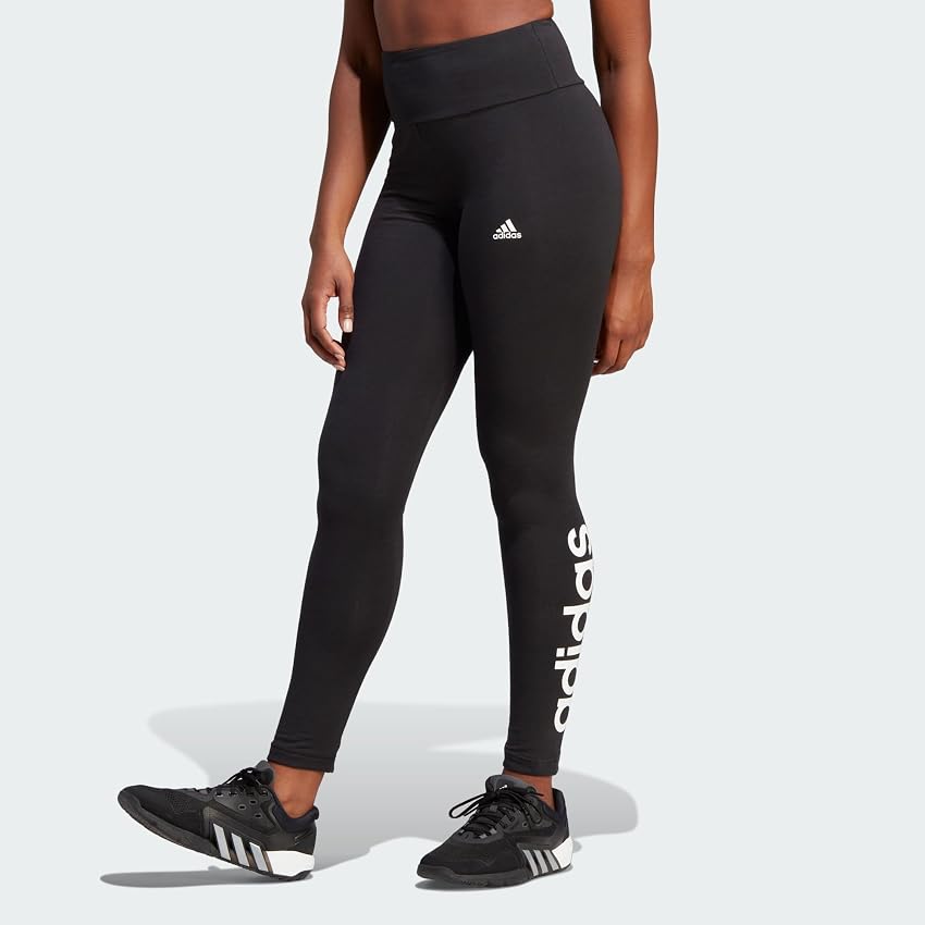 Thumbnail 1 de adidas Essentials Leggings Mujer Alta Negro/Blanco 🖤