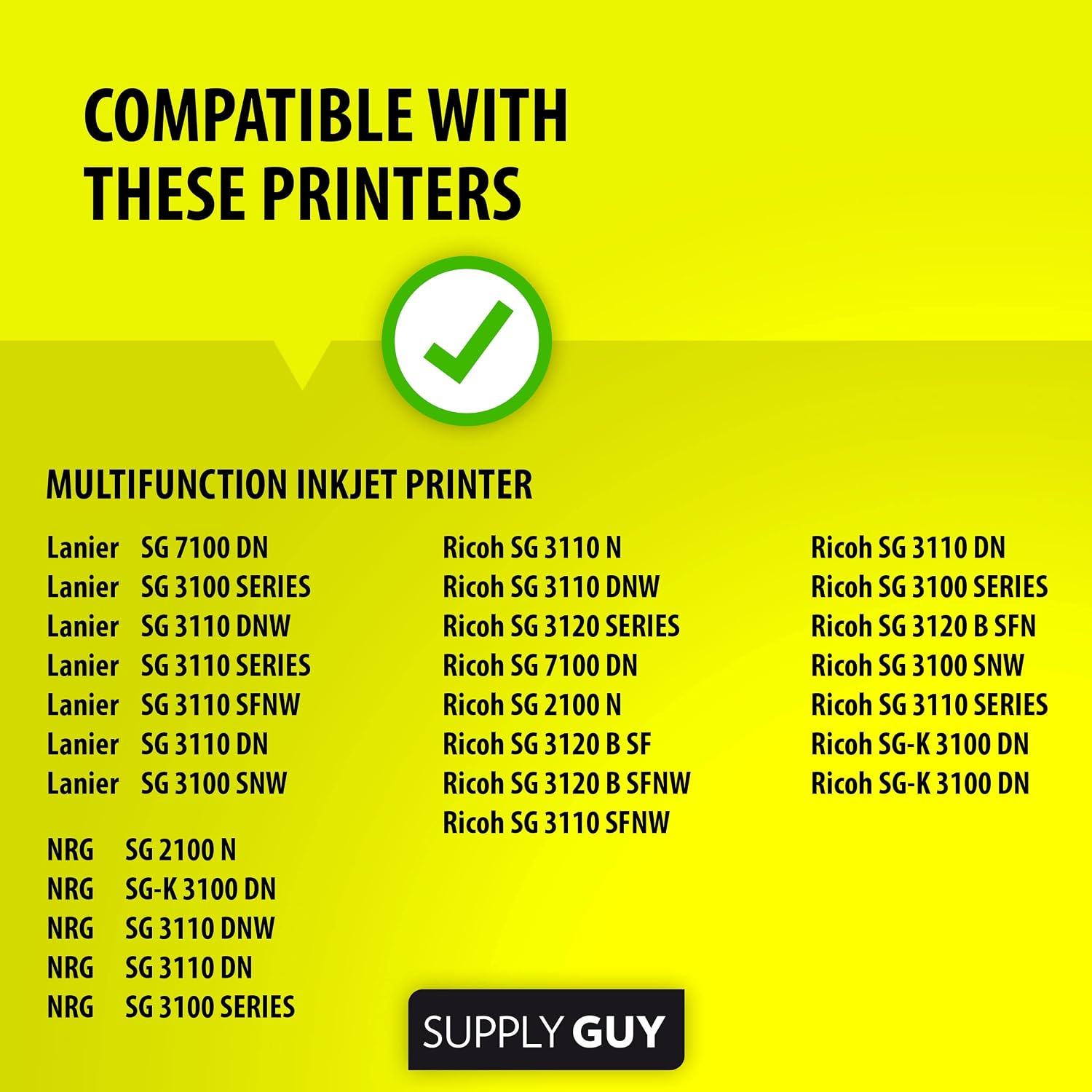Detalle 2 de Supply Guy 5 Ink Cartridges for Ricoh GC-41 (Black, Cyan, Magenta, Yellow) – Mixed Colour Pack