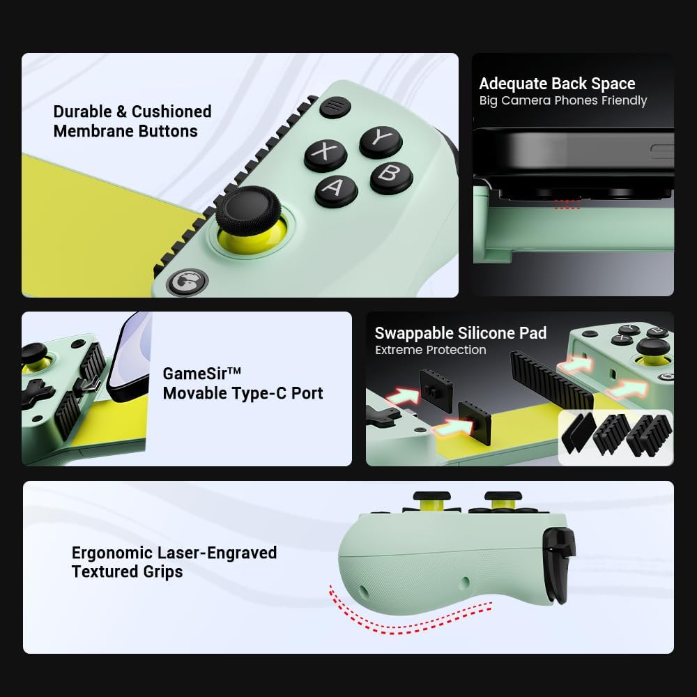 Detalle 2 de GameSir X5 Lite Type‑C mobile gaming controller for Android & compatible iPhone/iPad sizes