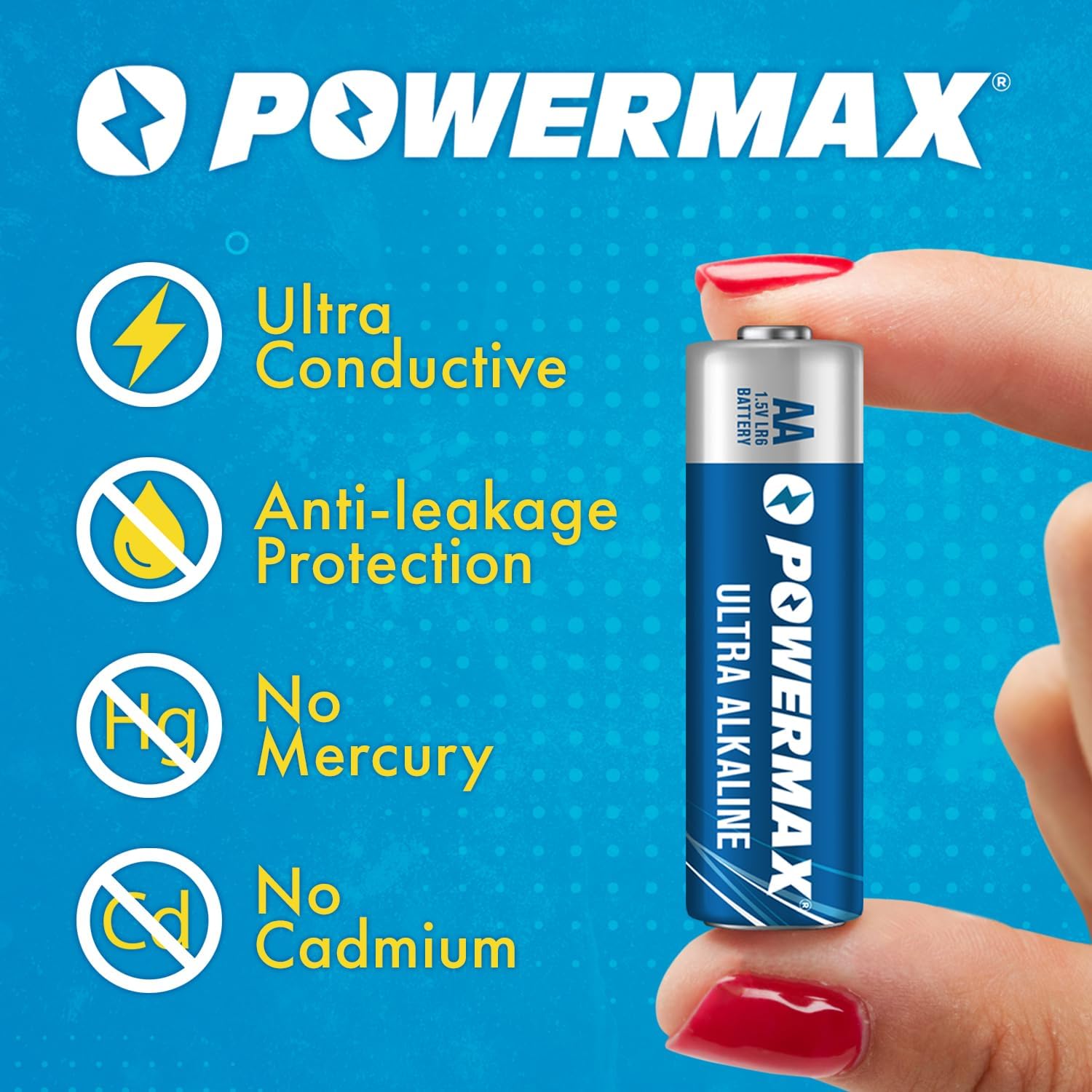 Thumbnail 4 de Powermax AA Batteries 24-Pack, 10-Year Shelf Life