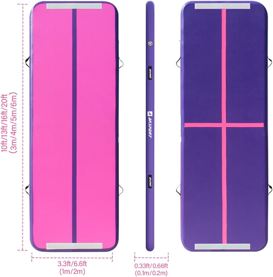 Thumbnail 1 de AKSPORT Gymnastics Air Mat Tumble Track: Inflatable Floor Mat for Home, Gym, and Training