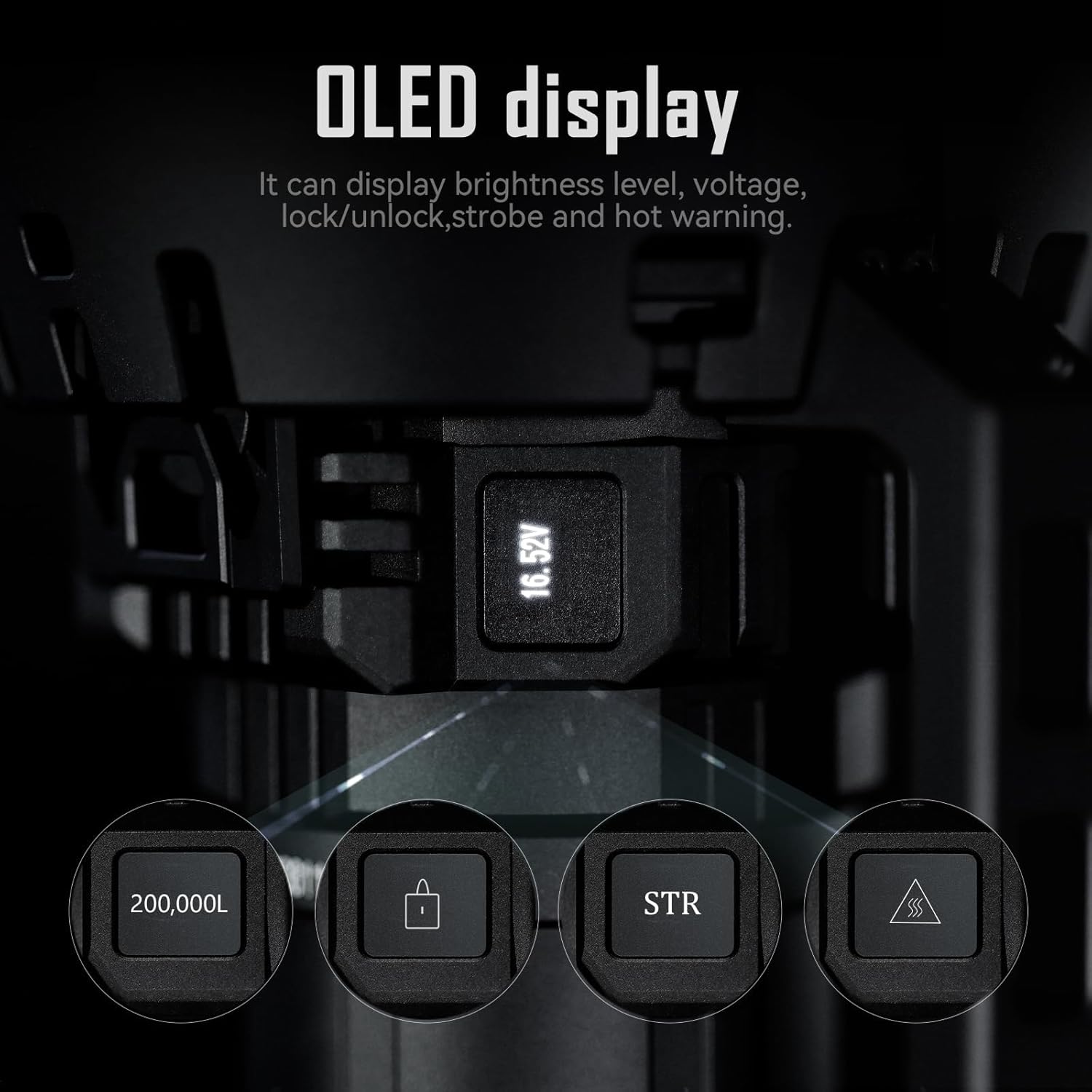 Detalle de IMALENT MS32 200,000 Lumens Flashlight: A Tough, High-Output Torch for Serious Outdoor Use