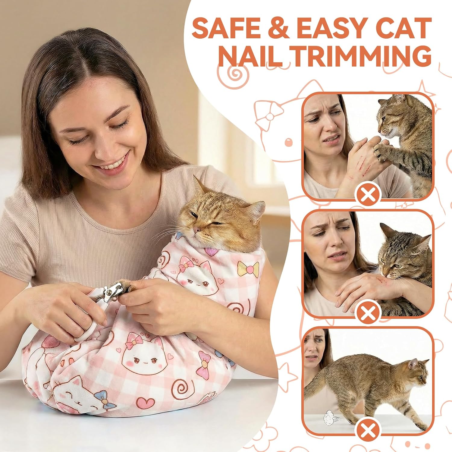 Detalle de BFNN Cat Grooming Wrap, XL