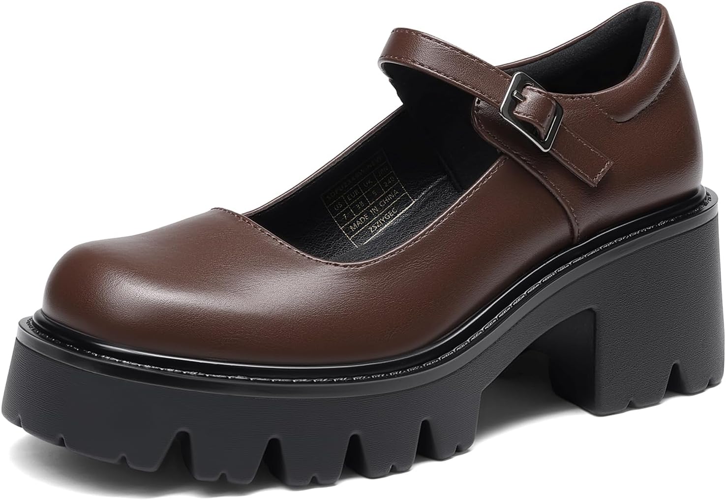 Detalle de DREAM PAIRS D235-FA1PU1ZY09-AA36WK-175553605631 Mary Jane Platform Pumps