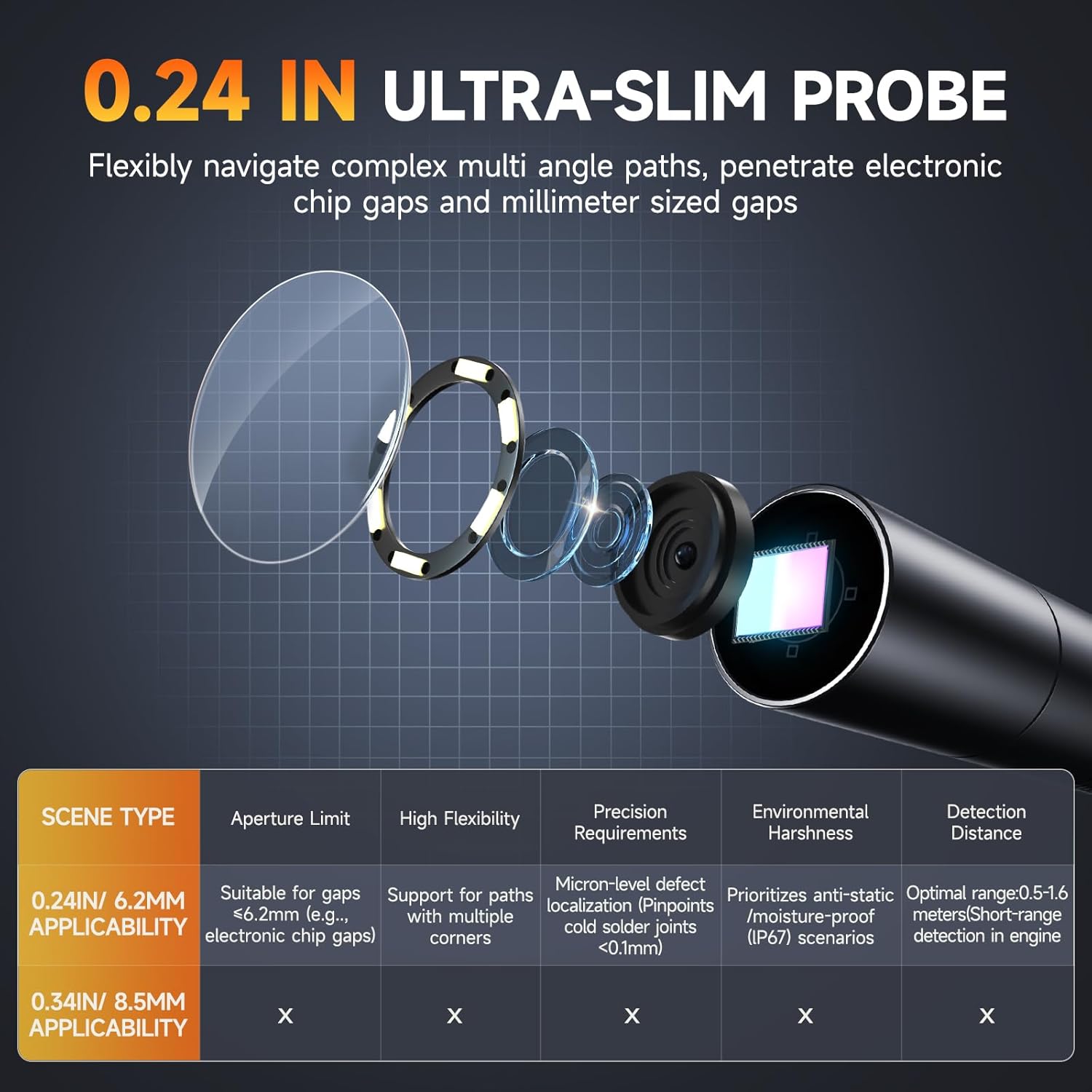 Thumbnail 5 de FOXWELL Y400 6.2mm Articulating Endoscope 1.6m