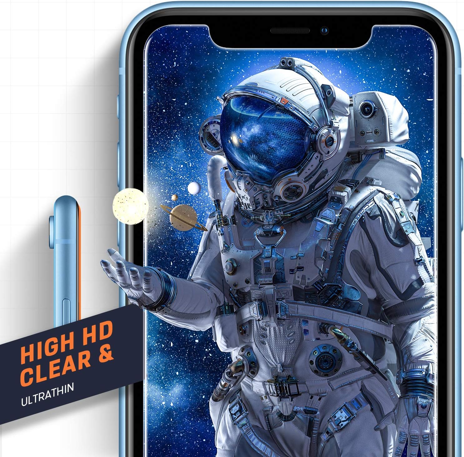 Detalle 2 de Mkeke Screen Protector 3-Pack for iPhone 11/XR