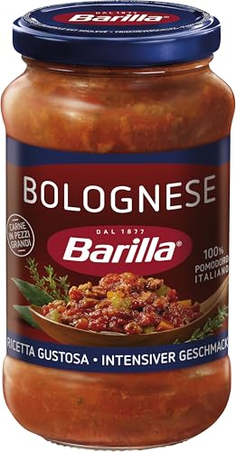Detalle de Barilla Pastasauce Bolognese, 6er Pack (6 x 400 g) – glutenfrei & laktosefrei